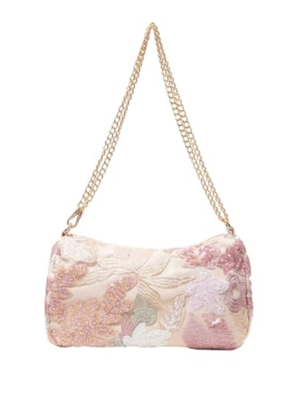 SHENHE Flower Sequin Embroidered Chain Shoulder Bag Evening Wedding Purse